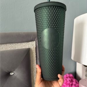 Starbucks Green Textured Accent Vase